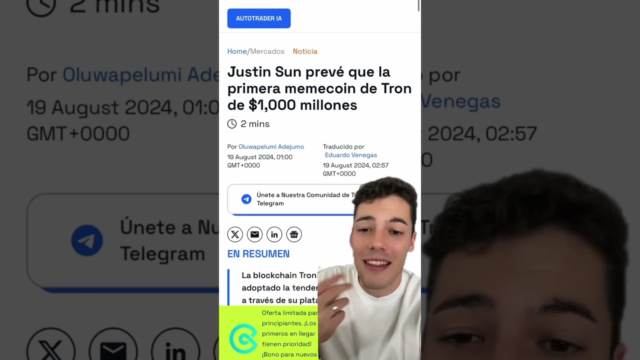 La Criptomoneda TRON supera a Cardano 🥹 - YouTube