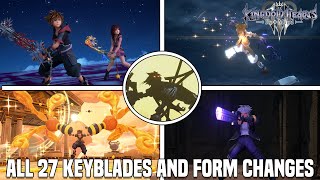 Kingdom Hearts 3: REmind  All 27 Keyblades, Transformations, Shot Locks & Ultimate Moves! [DLC]