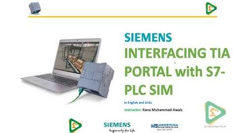 Siemens PLC Simulation with TIA Portal and PLCSIM (Siemens S7-1500) in Urdu / Hindi