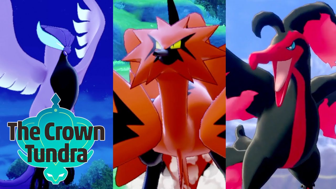 Articuno, Zapdos e Moltres ganham formas Galarian em Pokémon Sword & Shield