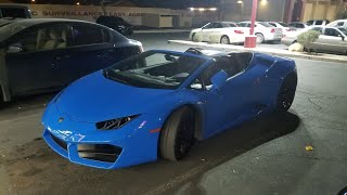 Lamborghini Huracan just playing around driving