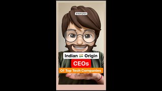 Indian Origin CEOs of Top Tech Companies 🇮🇳 #shorts #youtubeshorts #tech #itestingtech