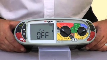 Megger MFT1700 Series - Instrument Set Up