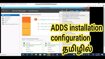 Active Directory ADDS installation and configuration   windows server 2012 tamil