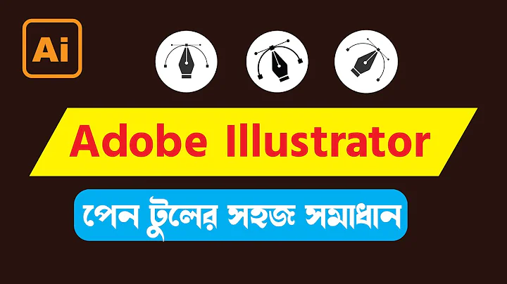 adobe illustrator pen tool Pen Tool Adobe Illustrator Basic A to Z Tutorial Bangla 2023