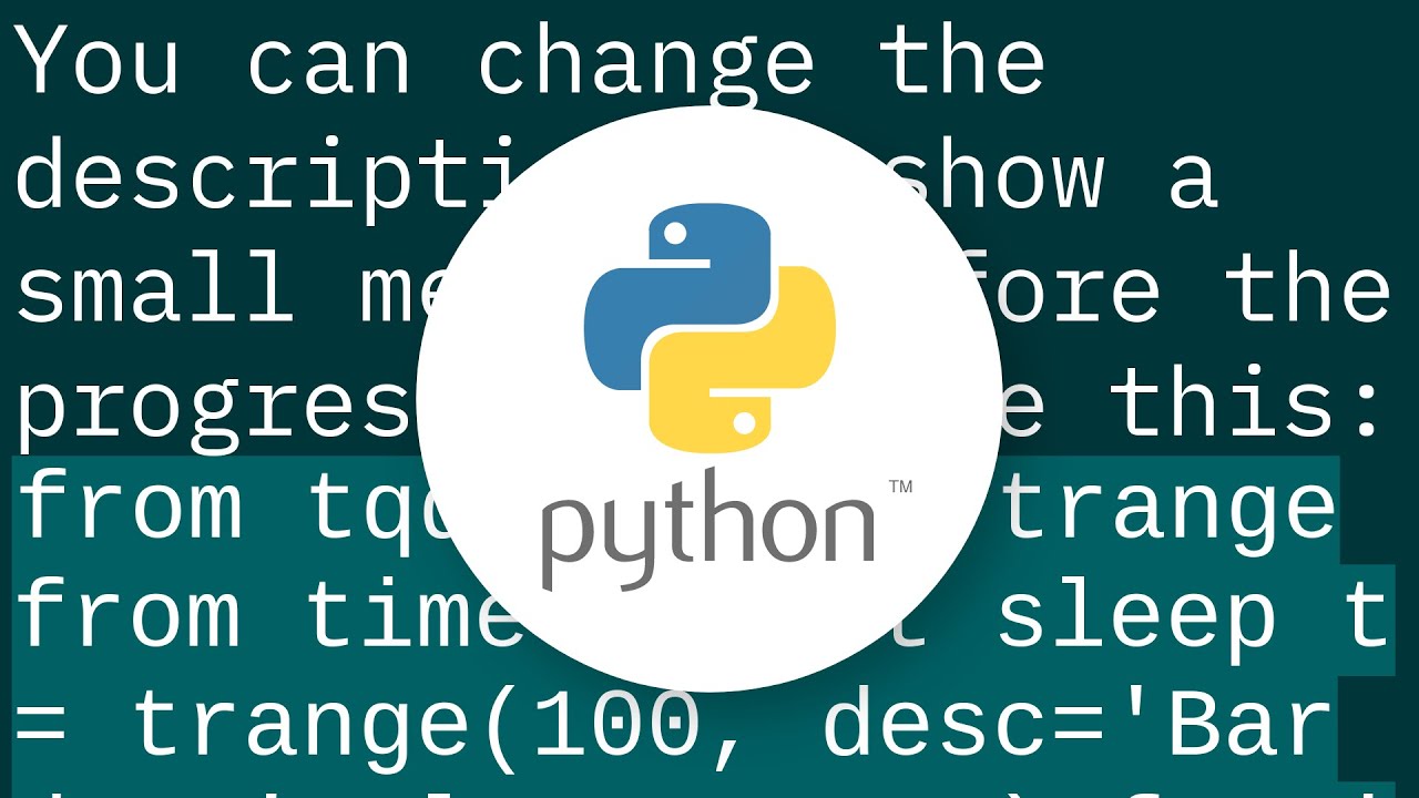 Can I Add Message To The Tqdm Progressbar? – FYRI
