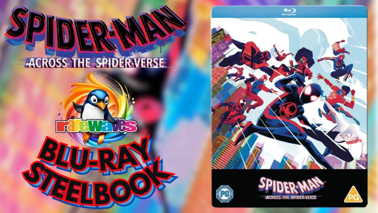 Spider-Man Across The Spider-Verse Blu-ray Steelbook from the UK