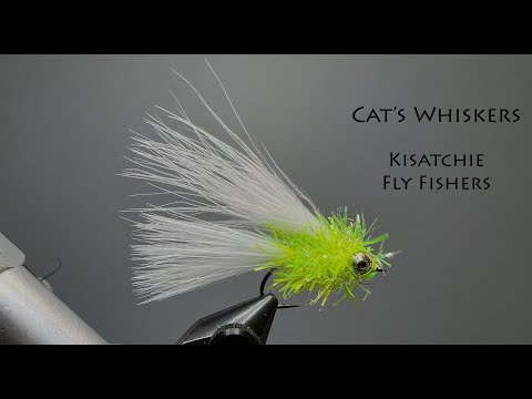 Cat's Whiskers Fly - Popular small streamer pattern for white bass, trout,  and other species. 