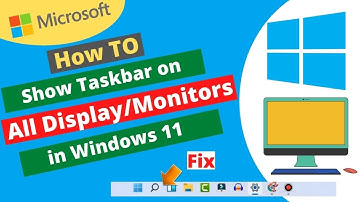 How to Show Taskbar on all display windows 11 | Show Enable Taskbar on Multiple Displays Windows 11