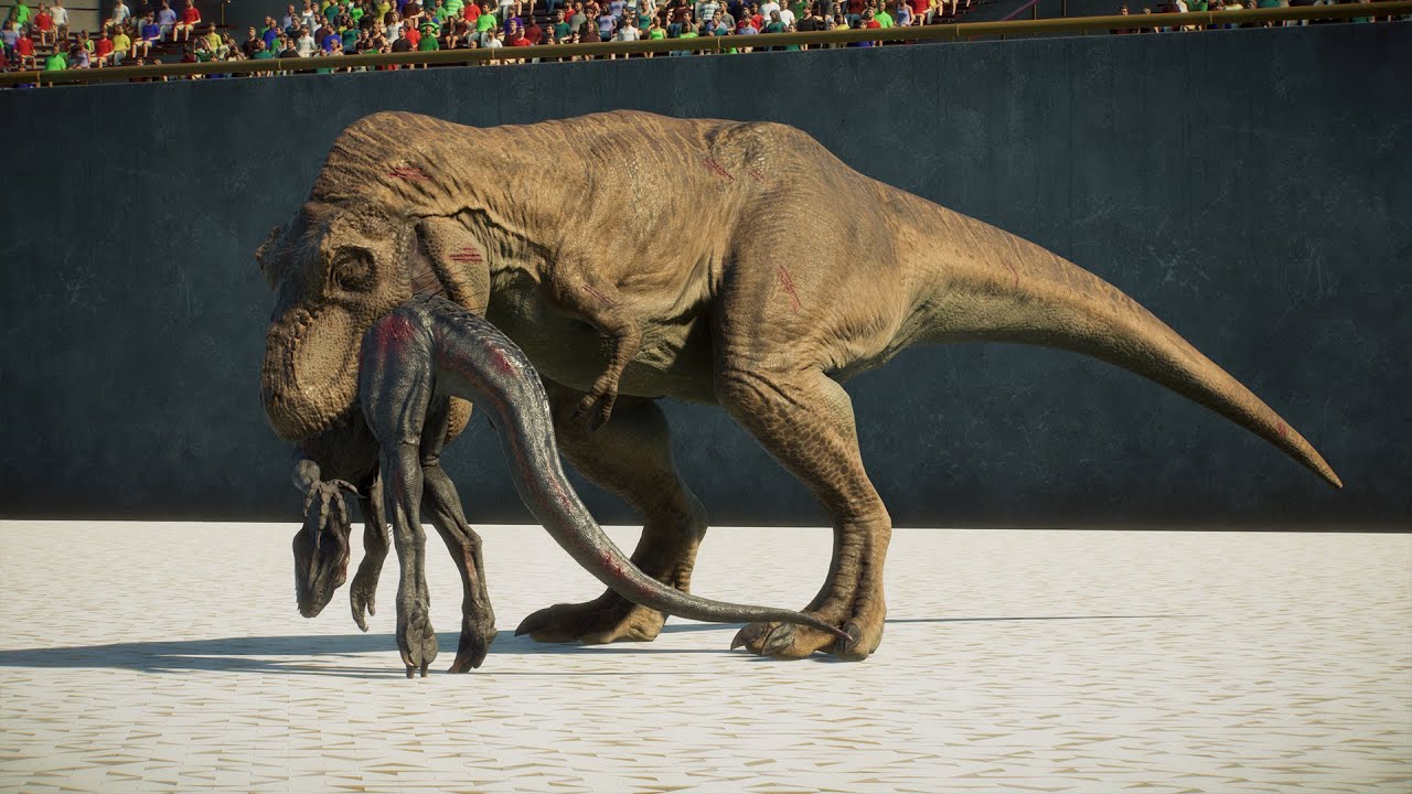 TYRANNOSAURUS REX vs LARGE HERBIVORE & CARNIVORE ON ISLA NUBLAR - Jurassic World Evolution 2 |PART 1