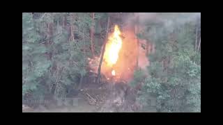 Russian FPV drone destroys a Ukrainian T-72M1 tank in Kharkov #ukraine #t72tank