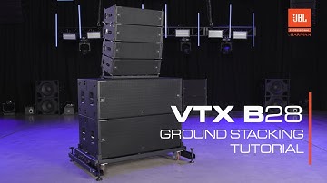 JBL VTX B28 Subwoofer: Ground Stacking Tutorial