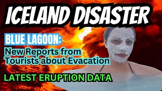 Blue Lagoon: Tourists tell their stories while the Lava Flow continues #iceland #lavaflow #volcano