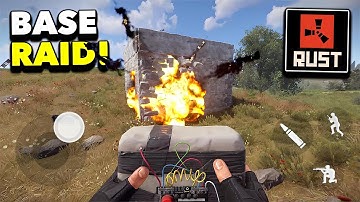 RUST MOBILE BASE RAID GAMEPLAY! NEW MOBILE GAME! (BETA TEST)