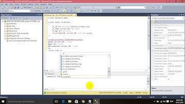 How to Create Database, Table & Procedure in SQL Server - Ezoom Tutorials Point