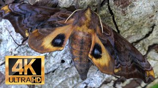 Small-eyed Sphinx: Paonias myops (Sphingidae) Hawkmoth 4K Quality