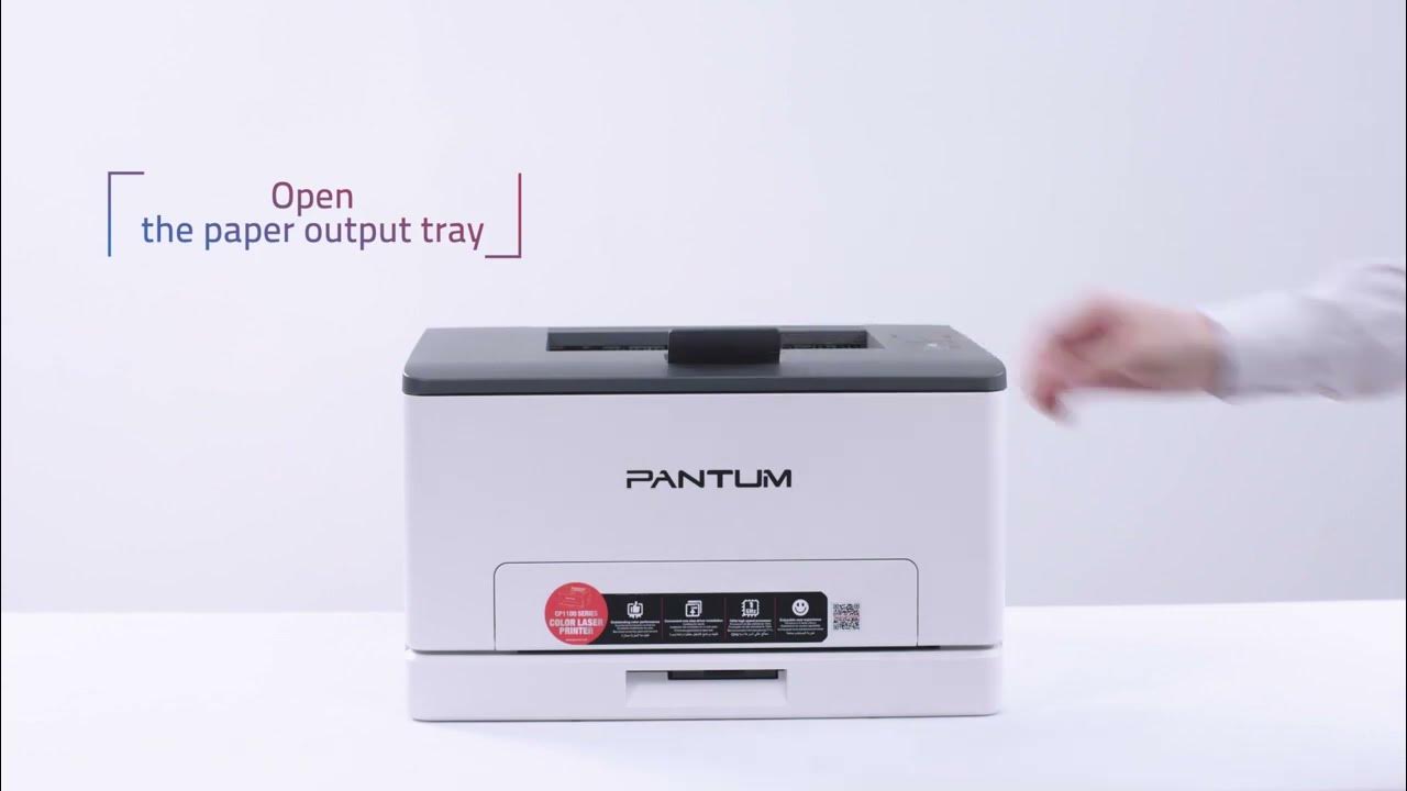 Laser printer CP1100 series Color laser Unboxing Settings - YouTube