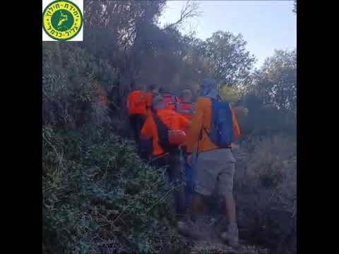 יחידת החילוץ גליל כרמל, חילצו מטייל כבן 80, אשר חש ברע והתעלף במהלך טיול בנחל אורן