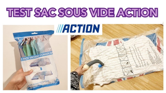 JE TEST LES SACS DE RANGEMENT SOUS VIDE DE CHEZ ACTION #action