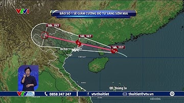 Bão số 1 Talim giật cấp 15 tăng tốc 25km/h, cách Móng Cái khoảng 400km | VTVWDB