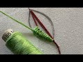Very easy & gorgeous leaf embroidery design |#leaf hand embroidery | embroidery