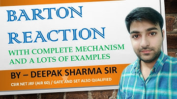 Barton Reaction in Hindi | With Mechanism & lots of examples | With Previous Year Questions Solution