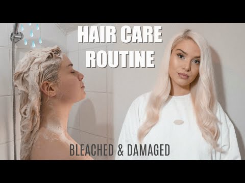 MY HAIR CARE ROUTINE 2020 - for bleached damaged hair
