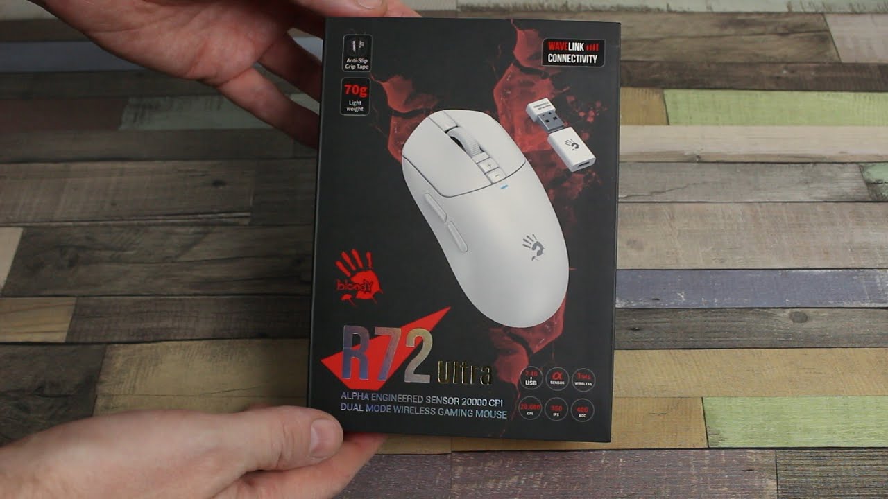 Bloody R72 Ultra Wireless Mouse Unboxing - YouTube
