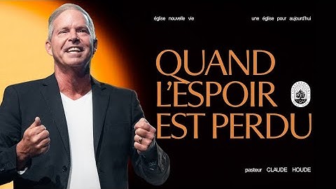Conversations avec Dieu : Comment Dieu a relevé Élie | Dimanche 19 octobre avec Claude Houde