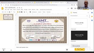Online Lecture Series: E-Certificate - Part 1 by Dr. Sanjay Pachauri, IIMT College of Engineering