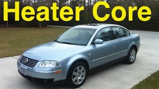 : Passat Heater Core Replacement VW- Super Fast and Easy. B5 MK5 1996-2005