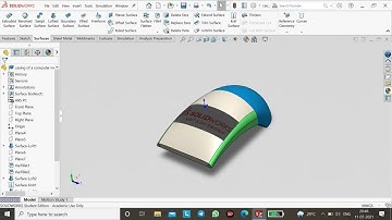 Surface Modeling In Solidworks - Casing Of Computer Mouse In Solidworks