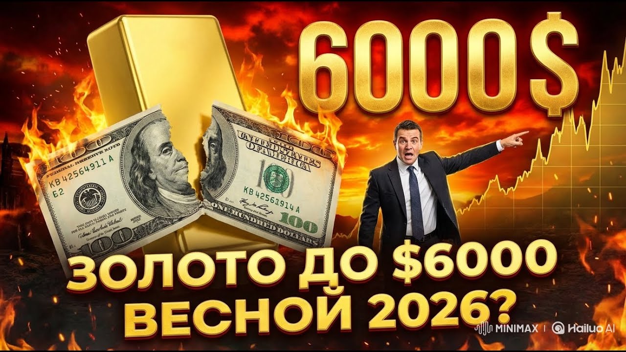 Майкл Хартнетт: Доллар падает навсегда! Золото до $6000, Трамп меняет мир: как спасти капитал в 2026