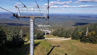 Killington, Vermont ski area - the gondola ride down