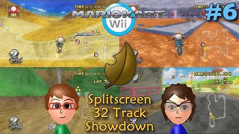 Mario Kart Wii - Troy vs NMeade - Leaf Cup - 32 Track 1v1 w/ Splitscreen & Skype Call