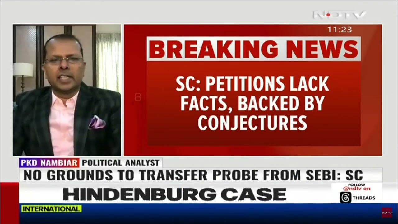 Adani Hindenburg Case Verdict Watch my views on NDTV YouTube