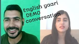 76/1000 English conversation with Megha Nayak from English yaari