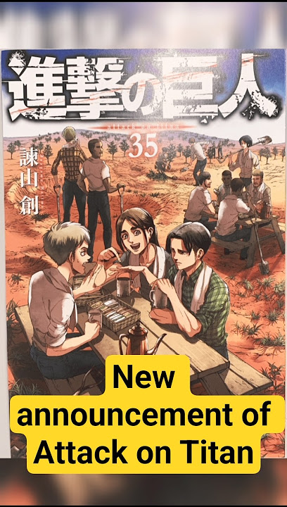 new announcement of Attack on Titan by  producers