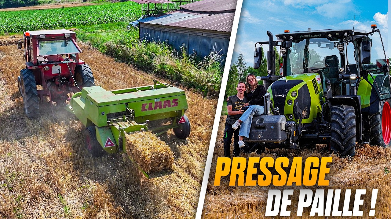 PRESSAGE DE PAILLE AVEC MA PRESSE !