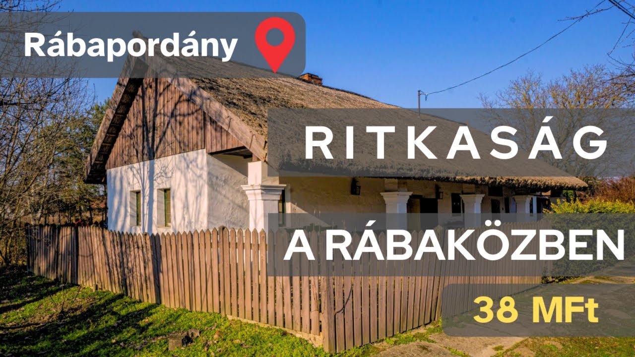 Rábapordány - Múltidéző, jó állapotú családi ház ELADÓ