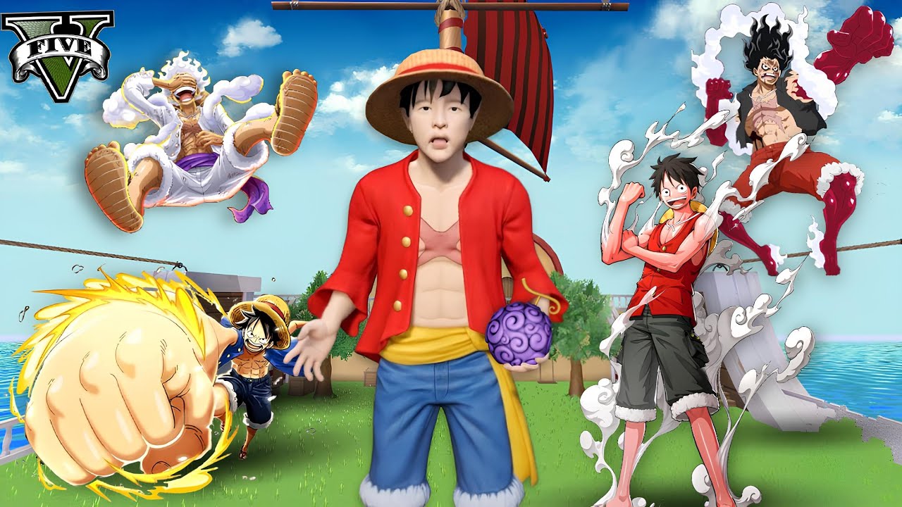 ကျွန်တော် Luffy ရဲ့ ရော်ဘာနတ်ဆိုးအသီးကို စားခဲ့တယ် | I ate Gomu Gomu Fruit in GTA V