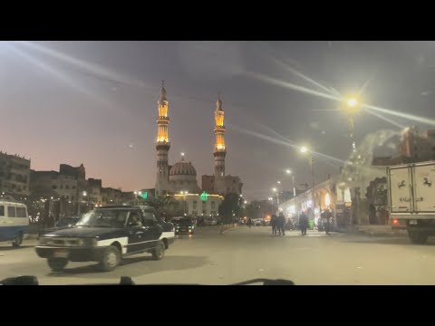 Driving through the streets of Sohag, Egypt