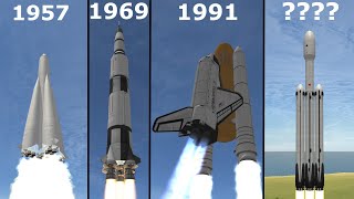 KSP: The Biggest Operational Rocket From Every Year!