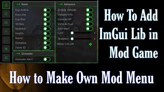 How To Make ImGui Mod Menu Any Game || LsPatch