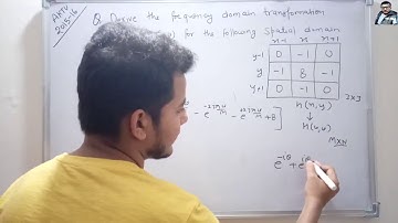 AKTU 2015-16 Question on Conversion between Spacial & Frequency Domain Filters in Hindi | DIP