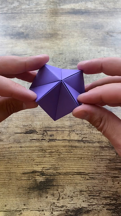 ORIGAMI MAGIC CUBE FLEXAHEDRON PAPER CRAFT TUTORIAL | DIY FLEXAGON ANTISTRESS PAPER TOY ORIGAMI ART