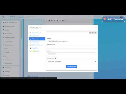 Moodle - Inhaltsspeicher und blaues H5P