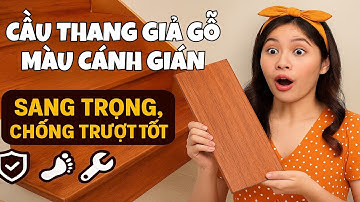 Bậc cầu thang nhựa giả gỗ màu cánh gián – Siêu bền, chống trượt tuyệt đối, lắp đặt cực dễ dàng!