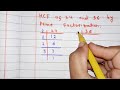 HCF of 24 and 36 by Prime Factorization Method Best Explanation