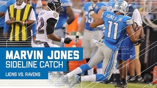 Marvin Jones Makes Juggling Toe-Tap Sideline Catch | Lions vs. Ravens | NFL